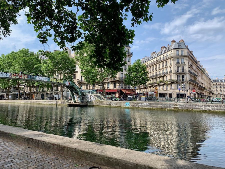 Canal Saint Martin - hipster neighborhood in Paris