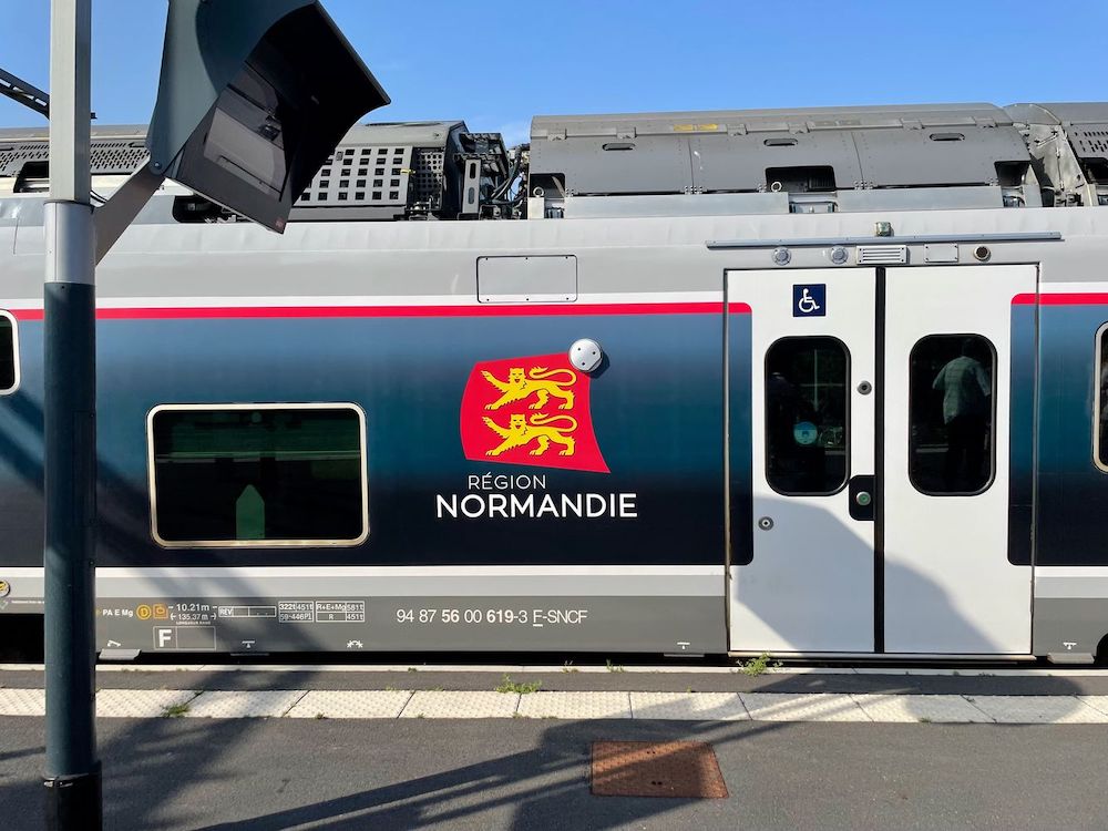 Normandie SNCF train from Paris to Deauville France