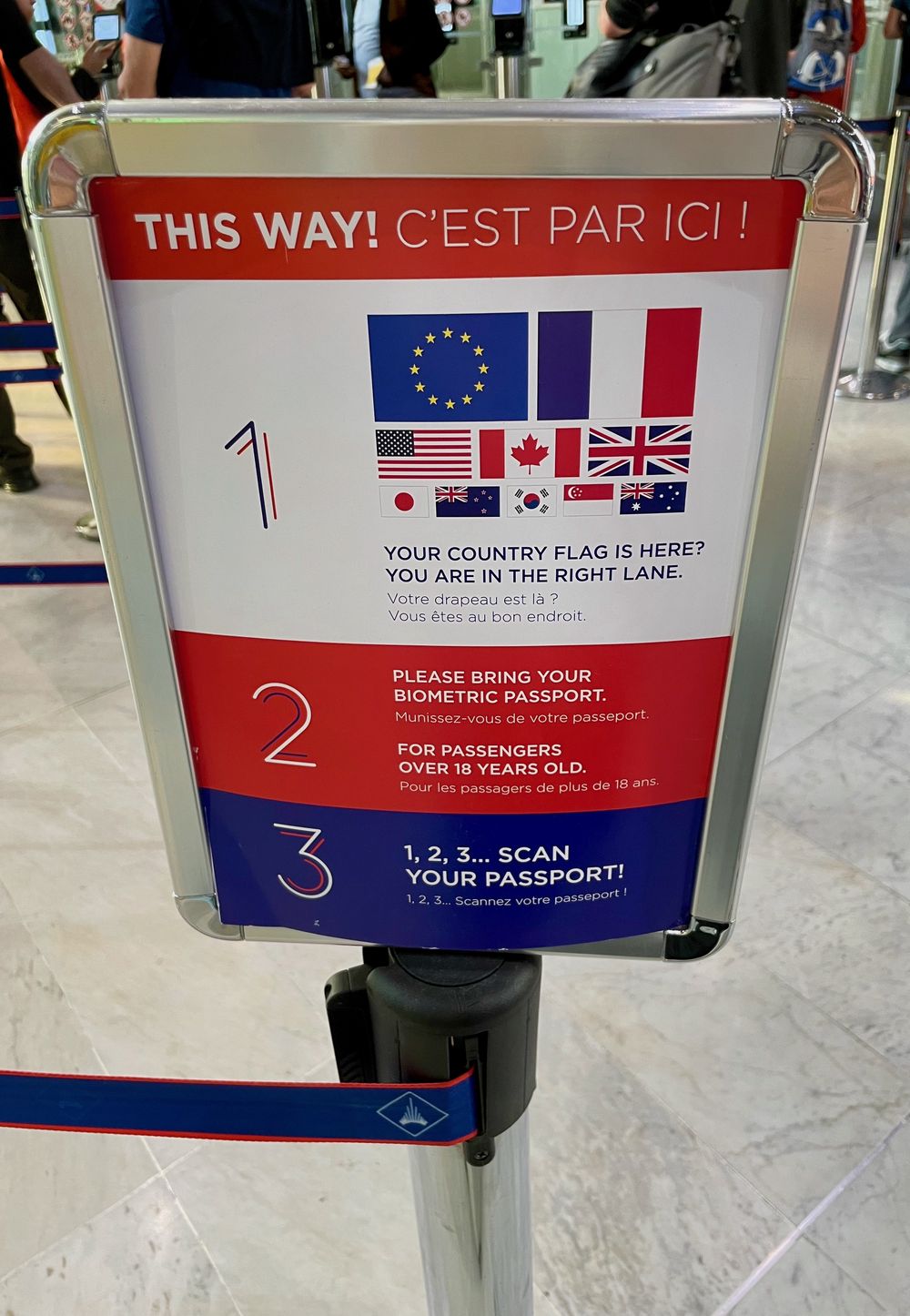 Automated Border Control Paris CDG Airport
