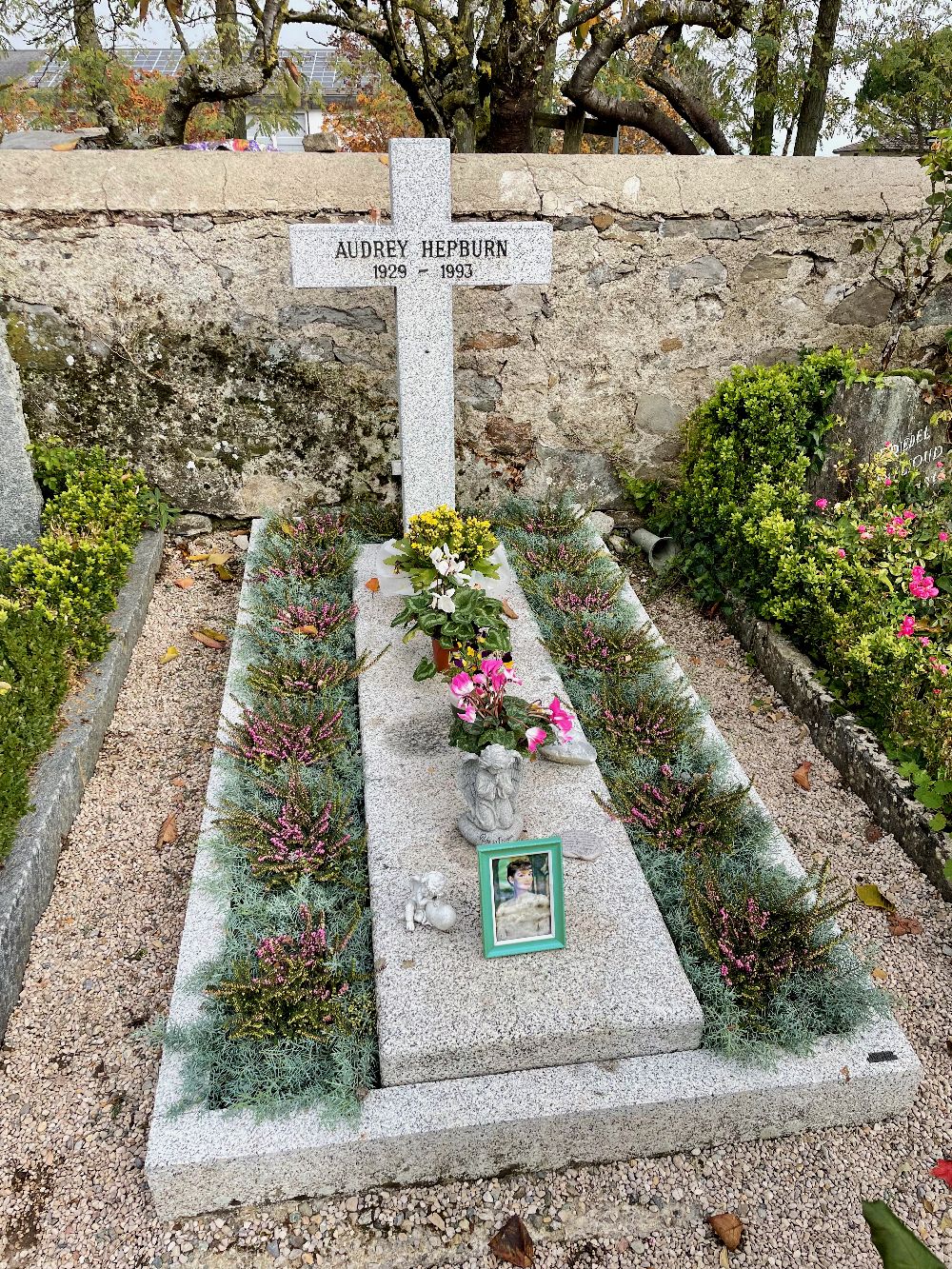 Audrey Hepburn Grave Tolochenaz Switzerland IMG_7887