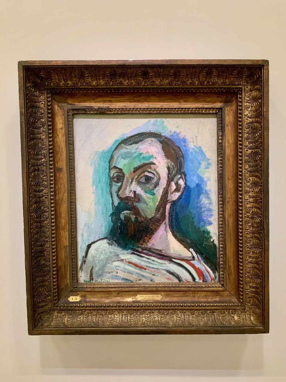 Henri Matisse, Autoportrait, 1906 Centre Pompidou Paris France