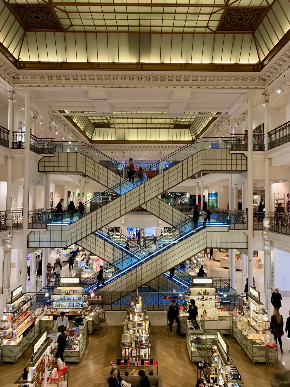 Paris Le Bon Marche - Interior of Le Bon Marche department store