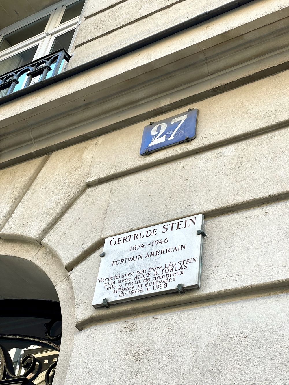 Gertrude Stein apartment paris IMG_1693