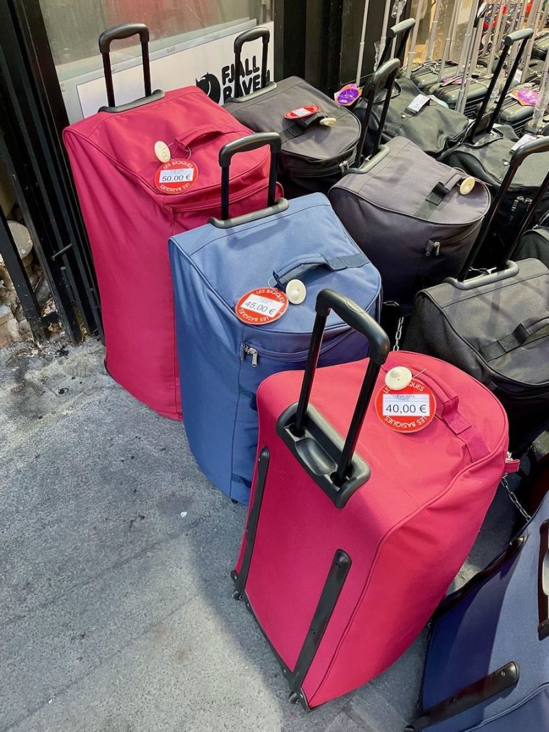 Where to Buy Cheap Suitcases and Extra Luggage in Paris