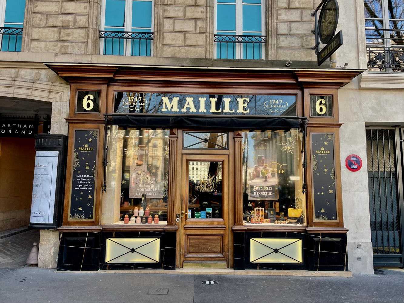 French Gourmet Food Stores Paris Maille store madeleine