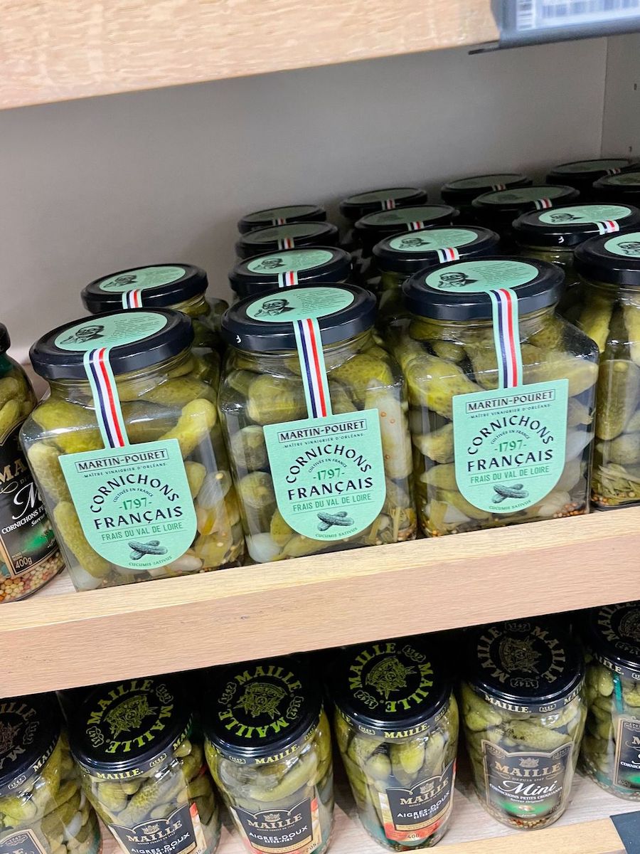 Gourmet food to buy in France French Pickles Cornichons