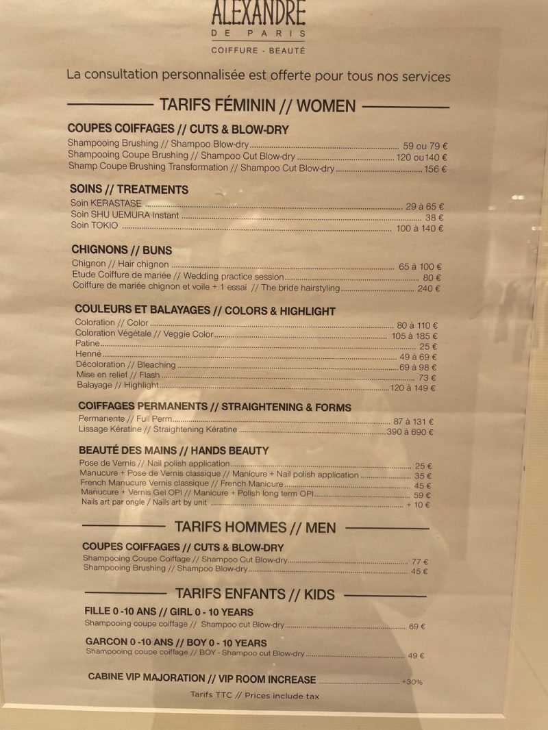 6 Best EnglishSpeaking Hair Salons in Paris to Get a Haircut