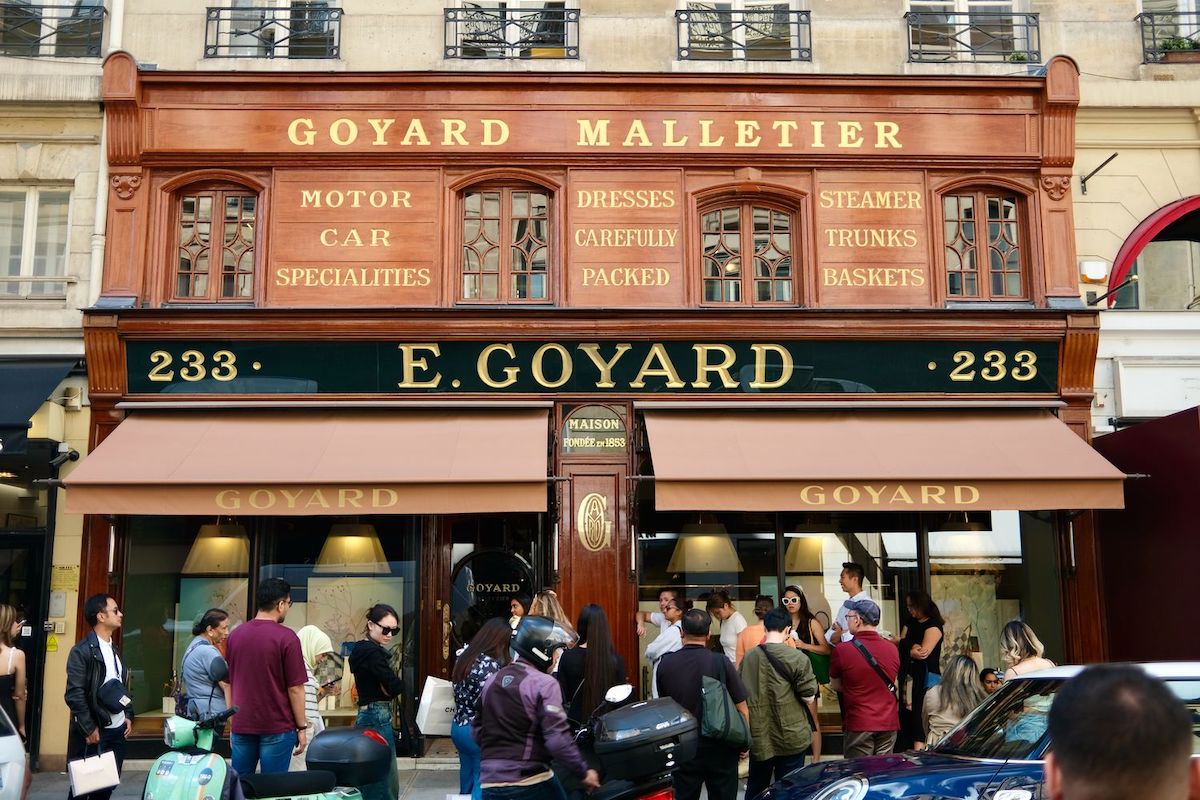 Luxury Shopping Paris at Goyard