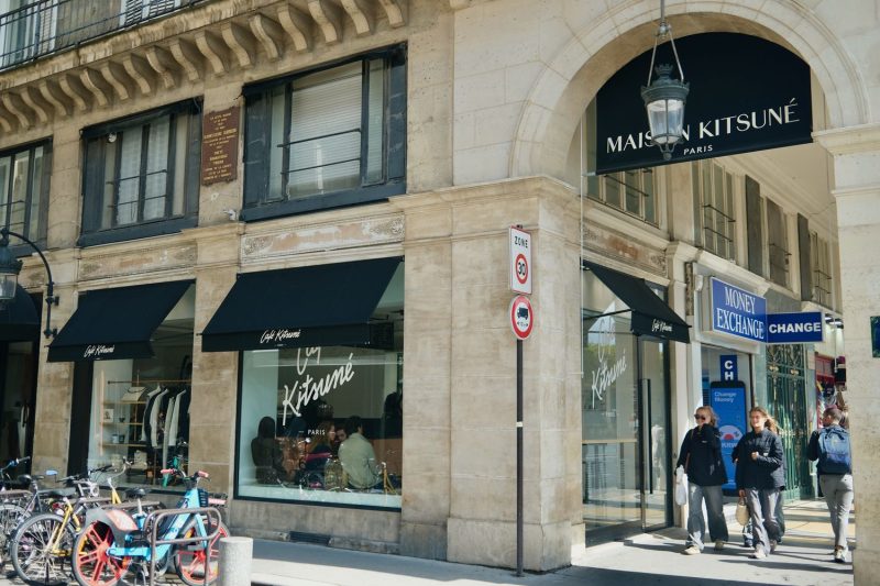 Café Kitsuné across from the Tuileries Garden in Paris