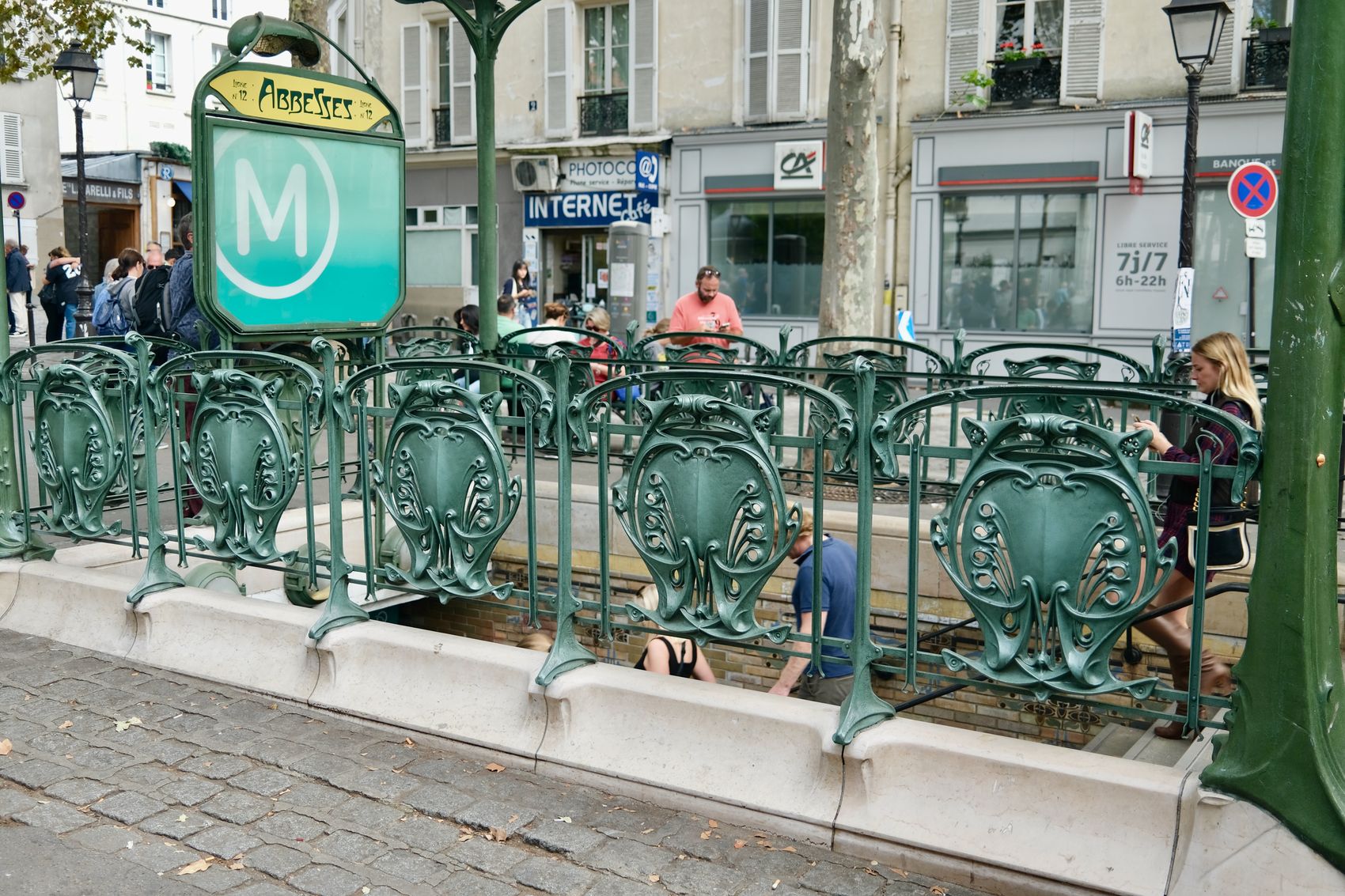 Abbesses Art Nouveau Metro Entrance Guimard Paris_DSCF4024